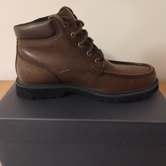 Rockport - Moc Toe Leather Boots - Size 9.5 Men - Picture 5 of 12